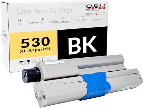 OBV Kompatibel 44469804 Toner für Oki C510 C530 MC561 5000 Seiten, schwarz