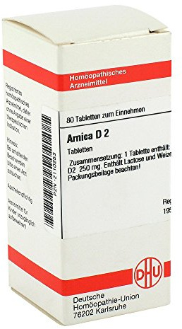 DHU Arnica D2 Tabletten, 80 St. Tabletten