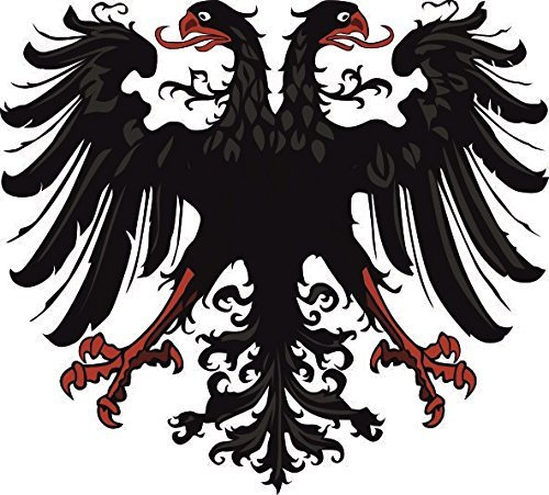 U24 Aufkleber Adler des Heiligen Römischen Reiches Dt. Nation Autoaufkleber Sticker Konturschnitt
