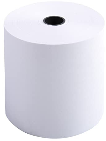 Exacompta - Réf. 40513E - Lot de 10 bobines pour machine à calculer- Largeur 70mm x diamètre 70mm - 1 pli offset extra-blanc 60g/m² - Mandrin 12mm - Métrage + ou - 2m : 40 m