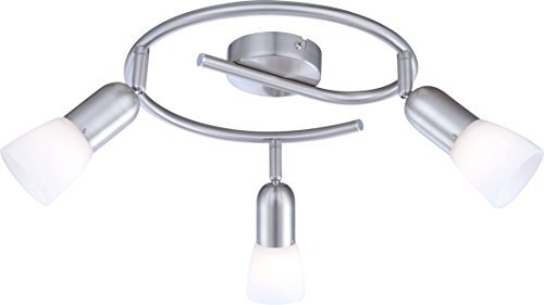 GLOBO CATHY espiral de cristal la luz de techo 3x40W blanco