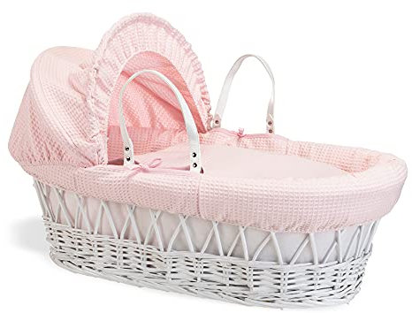 Clair de Lune Waffle Wicker Moses Basker PARENT