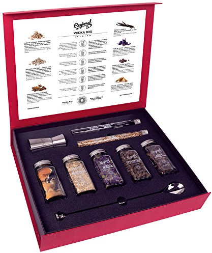 Wodka Cocktail Gewürze & Kräuter Premium Geschenkset - 165 Gramm Botanicals & Spices
