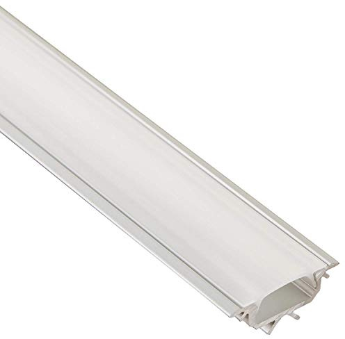 10 Stück SO-TECH® LED Profil-55 Eckprofil 2000 x 22 x 15,6 mm mit opaler Abdeckung
