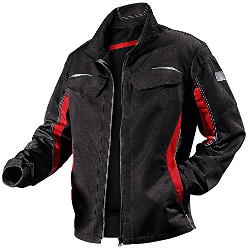 Kübler Arbeitsjacke Pulsschlag Größe 52, 1 Stück, schwarz/mittelrot, 13245353-9955-52