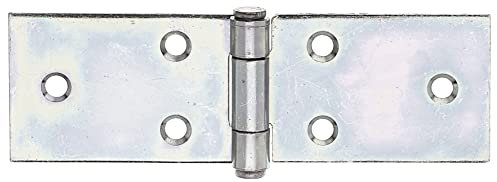 Alberts GAH 346881 charnière de Table | avec goupille rivetée en Acier Inoxydable | zingué Ensemble, Surface Galvanisée À Chaud (Jaune), 32 x 101 mm / 20 STK