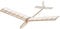 matches21 HOME & HOBBY Segelflieger Flyer DIY Holz Bastelset für Kinder ab 13 Jahren Modellbau Flugzeug Bausatz