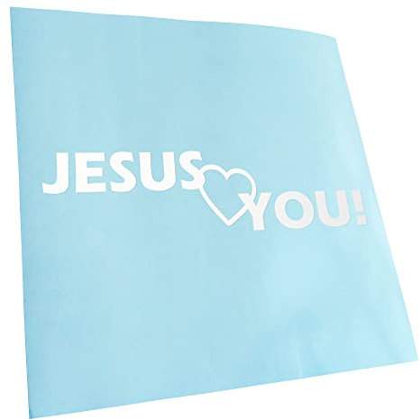 - Autoaufkleber - Jesus love you Christentum Aufkleber für Auto, Laptop, Fahrrad, LKW, Motorrad mehrfarbig JDM Decal Racing
