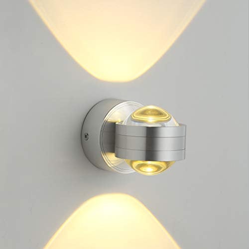 GHB 6W LED Wandleuchte Halb Globe Warmweß Wandlampe