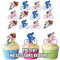 AK Giftshop Cyclist Cake Decorations - Edible Cup Cake Toppers (Pack of 12)