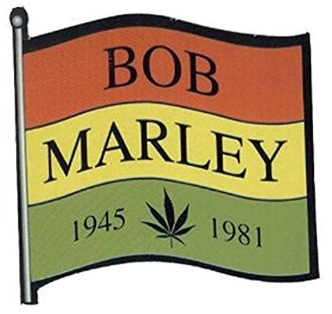 BOB MARLEY - Date - 1945-1981 - Aufkleber/Sticker - ca. 9 x 9 cm