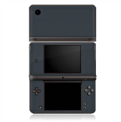DeinDesign Skin kompatibel mit Nintendo DSi XL Folie Sticker Anthrazit grau einfarbig