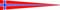 Langwimpel Norwegen Fahne Flagge Wimpel NEU