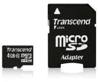 Carte, micro SDHC, 4 Go, classe 10, cartes mémoire flash, cartes micro SD, quantité 1 | TS4GUSDHC10