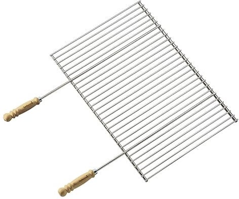 barbecook griglia BBQ Professionale con Due Manici cromati e in Legno 58,5x40cm