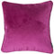 McAlister Textiles Matter Samt | Kissenbezug für Sofakissen in Fuchsia Pink | 60 x 60cm | erhältlich in 25 Farben | griffester Samt edel paspeliert | Kissenhülle für Samtkissen