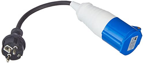 Unbekannt CEE Kupplung Schuko Stecker 16A Camping Adapter Kabel Caravan Boot