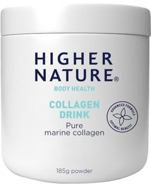 Higher Nature Collagen Drink - Increases Skin Elasticity & Hydration | Collagen Powder, Type I & Type III Collagen, Collagen Boost