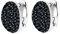 Elli Ohrringe Damen Creolen Black mit Kristalle in 925 Sterling Silber