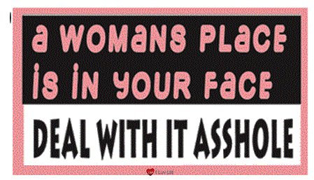Sticker A Womans Platz