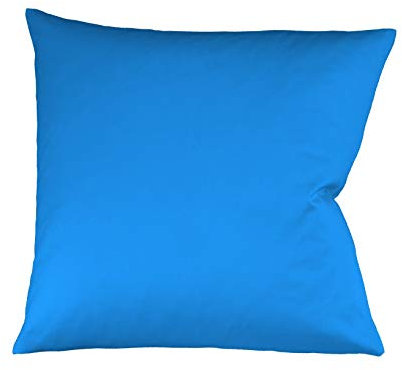 Fleuresse Colours Kissenbezug, Mako Satin, Meeresblau, 40 x 40 cm