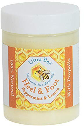 100% Natural Dry Heel & Foot Balm Honey, Propolis & Peppermint 100ml - Handmade