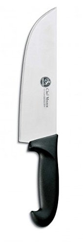 AUSONIA - COUTEAU LARGE DE BOUCHER AVEC LAME EN ACIER INOX 440 ET MANCHE ATOXIQUE EN POLYPROPYLÈNE 18 CM