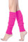 v28 Damen Junior Beinstulpen Neon gerippt für 80er Jahre 80er Jahre Party Sport Yoga - Pink - Einheitsgröße