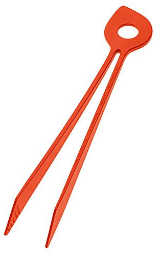 koziol Kochlöffelzange Chef², Kunststoff, solid orangerot, 2.6 x 5.4 x 32 cm