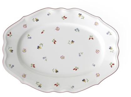 Villeroy & Boch Petite Fleur Fuente, 44 cm, Porcelana Premium, Blanco/Colorido