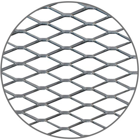 Sport Gitter, Aluminium 30 x 125cm poliert