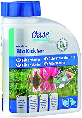 OASE 50562 AquaActiv BioKick Fresh 450 ml für 10.000 l - Filterbakterien Starterbakterien für Teich Fischteich Gartenteich Schwimmteich