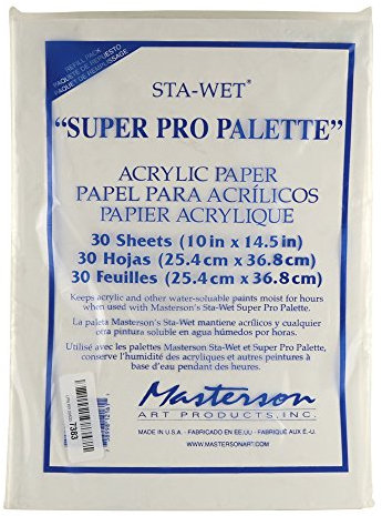 Masterson Sta-Wet Pro Palette ACR Paper 30Pk
