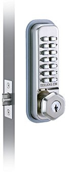 Codelocks 0255 SS CL255 Key Override Mechanical Lock, PVD Stainless Steel