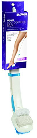 Ideaworks Extendable Handle Pedicure Foot Scrubbing Brush