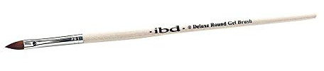 IBD Deluxe Round Gel Brush – Synthetischer Gelpinsel mit zugespitzter Spitze – Perfekt für Smile-Linien, Naturnagel-Overlays & Gelkunst