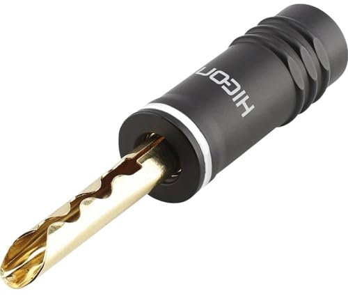 Hicon HI-BM13-WHT Lautsprecher-Steckverbinder Stecker, gerade Schwarz, Weiß 1 St.
