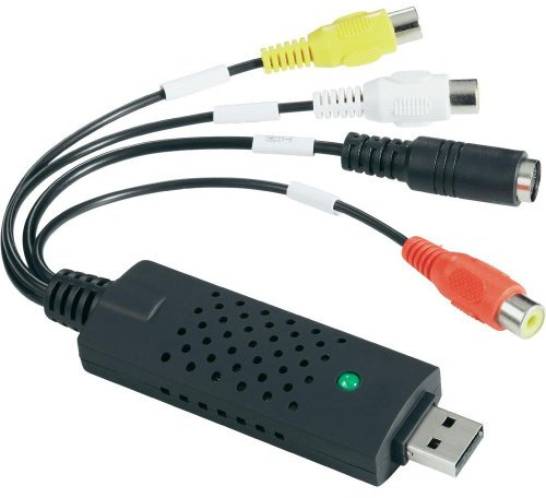 EasyCAP Clé d'acquisition vidéo-audio Carte USB 2.0 PAL et SECAM (aussi pour Win 8) avec Suite ShowBiz 3.5