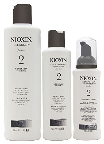 Nioxin System 2 Starter Kit Cleanser, Kopfhaut Therapie & Scalp Treatment 1 Set