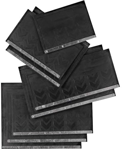 Petex SM040 410 016 Schmutzfaenger Gummi (Natur) (B x H) 600mm x 500mm, 60 x 50 cm, schwarz