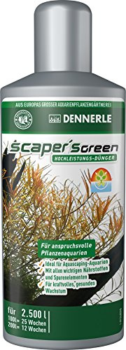 Dennerle Scaper's Green, 250 ml - Dünger | Für bepflanzte Aquarien, fördert gesundes Pflanzenwachstum, 250 ml