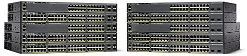 Cisco Systems Catalyst 2960X-24PSQ-L Netzwerk-Switch, 24 Gigabit-Ethernet-Ports (8 PoE), 110 W PoE-Budget, 2 10G SFP Uplink-Ports, erweiterte eingeschränkte Lebenszeitgarantie (WS-C2960X-24PSQ-L) Schwarz