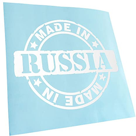 - Autoaufkleber - Made in Russia Aufkleber für Auto, Laptop, Fahrrad, LKW, Motorrad mehrfarbig JDM Decal Racing
