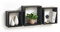 Homéa, Set de 3 Cubes Gigognes MDF 23/26,5/30 cm Noir