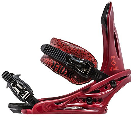 Flux Bindings XV 2016/2017 - Fijaciones para Tabla de Snowboard, Color Negro, Talla XS, 676832, Rojo Mate, Medium