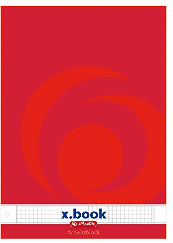 5x Arbeitsblock / Schreibblock / kariert / DIN A4 / gelocht