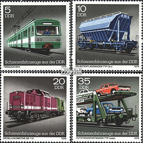 Prophila Collection DDR 2414-2417 (kompl.Ausgabe) postfrisch ** MNH 1979 Schienenfahrzeuge (Briefmarken für Sammler) Eisenbahn/Seilbahn