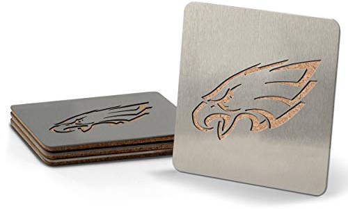 YouTheFan NFL Sportula Edelstahl-Untersetzer, Edelstahl, Standard