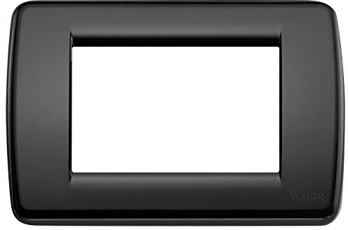 Vimar Placca Rond 3 m, 1 Pezzo, Nero