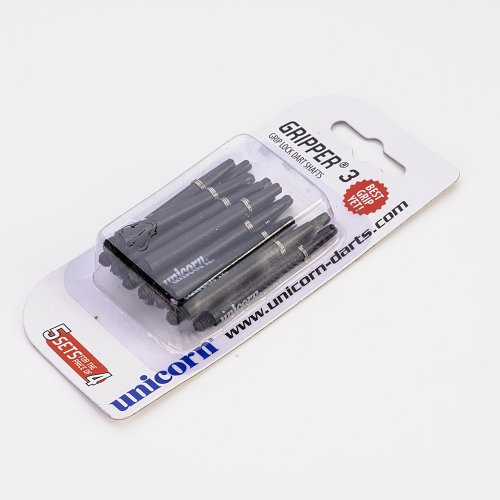 PerfectDarts 5 Set Multipack Unicorn Gripper 3 Medium schwarz Dart SchŠfte Shafts